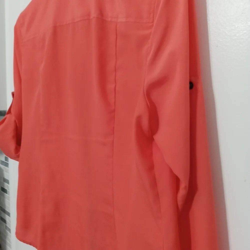 Michael Kors full zip roll tab sleeves 